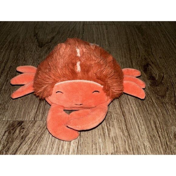Slumberkins Mini Red Crab Limited Edition Plush Stuffed Animal‎ 5” Lovey - Picture 1 of 9